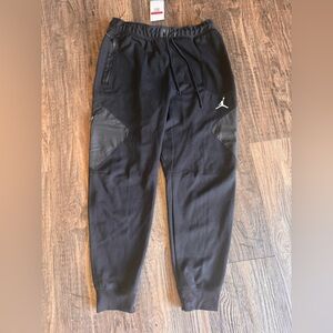 Jordan Men’s Joggers Sweatpants Black Large New